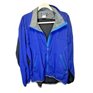Swix Jacket Mens XL Blue Softshell Full Zip Reflective XC Nordic Skiing Coat